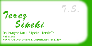 terez sipeki business card